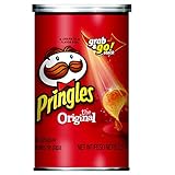 Pringles Potato Crisps Chips, Original Flavored, Single Serve, Grab and Go, 2.3 Ounce