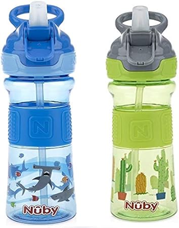 nuby push button flip it