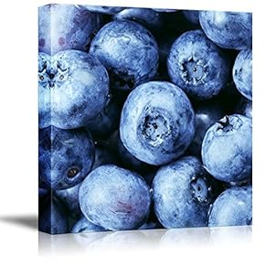 Freshly Picked Blueberries Background Wall Decor