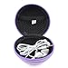 Case Star 3 in 1 Purple Earphone Handsfree Hard EVA Case Plus Round Earphone Organizer and Silver Carabiner With Case Star Cost-free Cell Phone Bag