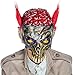 3PCS Scary Halloween Clown Mask with Hair Horror Halloween Party Clown Costume for Adults