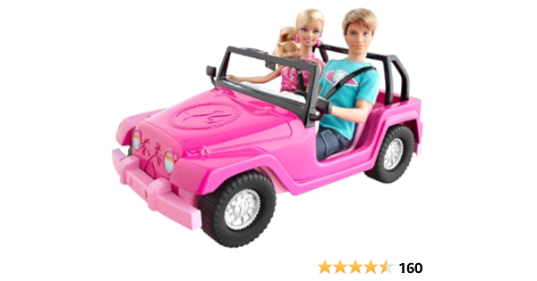 barbie y ken coche de playa
