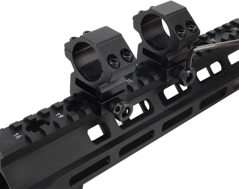 TACwolf 1 Inch Scope Rings, 2Pcs Medium Profile and 2Pcs High Profile Scope Mount Rings for Picatinny/Weaver Rail : Sports & Outdoors
