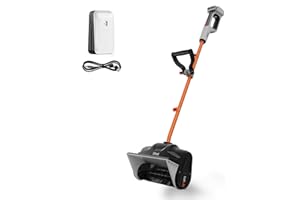 Litheli Cordless Snow Shovel 20V, Lightweight Electric Power Shovel for Snow Removal, Includes 4.0 Ah Battery, Easy to Use Snow Blower for Driveways, Sidewalks, Decks & Patios