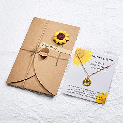 Sunflower Necklace Best Friend Necklace Friendship Necklace Sunflower