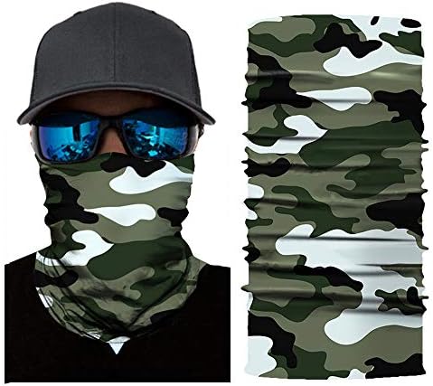 YUYOUG Breathable Seamless Tube Halloween Skull Face Mask, Dust-proof Windproof Cycling Motorcycle Bicycle Bike Neck Tube Ski Scarf Face Mask for Outdoor Activity and Balaclava Halloween Party