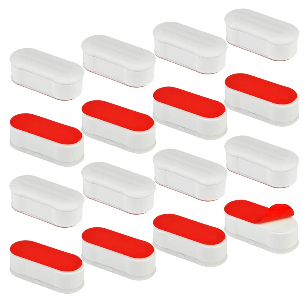Photo 1 of Toilet Seat Bumper Replacement Kit for Bidet with Strong Adhesive, 16 Pcs Topbuti Universal White Toilet Seat Bumpers Pads for Use with Bidets Stick On for Home and Hotel
