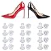 Frienda High Heel Protectors Clear Heel Stoppers for Wedding or Outdoor Events (24 Pairs)
