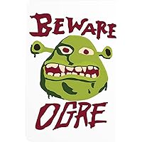 SaNavie Shr ek Sign Metal Sign Metal Tin Sign Retro Vintage Tin Sign Plaque Poster Outdoor Street Cafe Bar Club Kitchen Home 