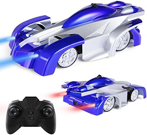 Remote Control Car Kid Toys for Boys Girls Birthday Present with Mini Control LED Light, Dual Mode 360° Rotating Stunt Car (Blue)