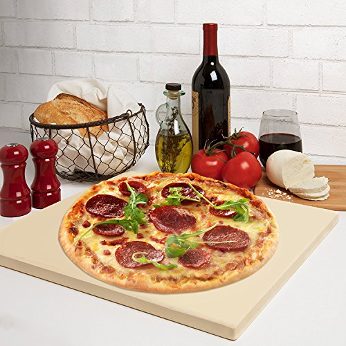 Pizza Stone, Culinary Expertise 12x12 Baking Stones Perfect for Oven Grill & BBQ - Thumbnail 6