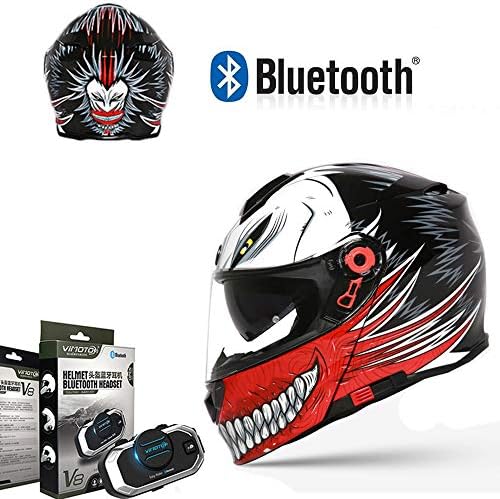 オートバイのbluetoothヘルメット 多機能自動応答音楽 防曇二重ミラー ノイズフリー