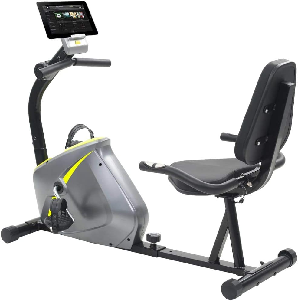 91443 Magnetic Recumbent Exercise Bike with Pulse Measurement Sporting Goods Exercise & Fitness Cardio Cardio Machines Exercise Bikes