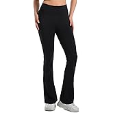 Velupalone Women's Flare Leggings Stretchy High Waist Yoga Pants Wide Leg Running Sweatpants Wide Bootcut Gym Bottom