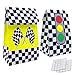 VDESFUEBY 20 Packs Checkered Racing Treat Bags Race Car Theme Party Favors for Sports Event and Kids Birthday Supplies