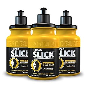 HeadBlade HeadSlick Shave Cream 8 oz (Pack of 3)