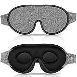 IDENTIL 3D Sleep Mask for Men Women, 100% Blackout
