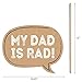 Big Dot of Happiness My Dad is Rad - Father's Day Photo Booth Props Kit - 20 Count