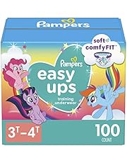 Pampers Size 5 Diapers, Potty Training Underwear for Toddlers, Easy Ups Diapers, Pull Up 3t-4t Training Pants for Girls and Boys, 100 Count, Giant Pack (Packaging & Prints May Vary)