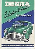 1950 Denka Japan Automobile FC Deluxe Electric Car Brochure Japanese