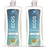 Earth Friendly Products ECOS Dishmate Hypoallergenic Dish Soap, Free & Clear, 25 oz Bottle (Pack of 2)
