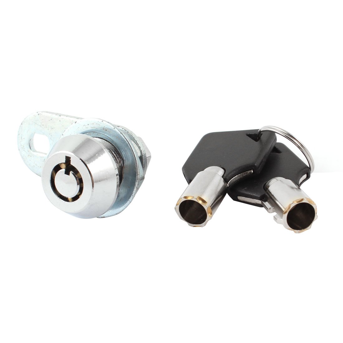 sourcingmap Home Cupboard Cabinet 16mm Thread Quarter Turn Cam Lock W Two Keys