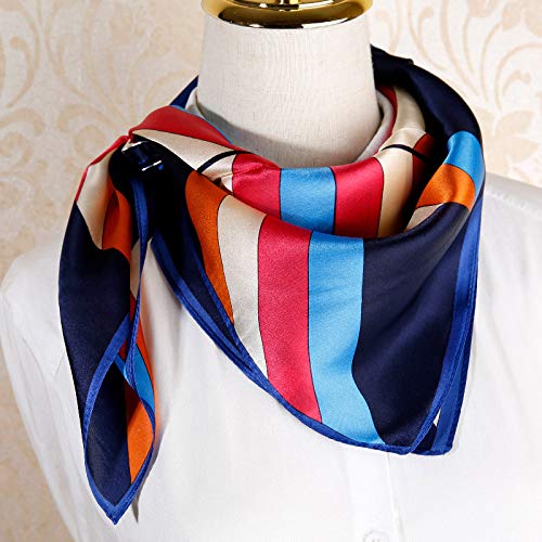 100% Small Square Pure Mulberry Silk Scarf -21'' x 21''- Breathable Lightweight Neckerchief -Digital Printed Headscarf 100% Small Square Pure Mulberry Silk Scarf -21'' x 21''- Breathable Lightweight Neckerchief -Digital Printed Headscarf