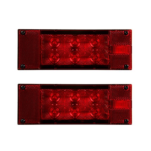 Blazer C7280 LED Rectangular Low Profile Submersible Trailer Light Kit