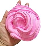 Cute Fluffy Floam Slime Scented Stress Relief No Borax Kids Toy Sludge Toy (Pink)
