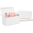 Juvale 20 Pack White Gift Boxes With Lids for Wrapping, Shipping, 9 x 4.5 x 4.5 Inch Cardstock Paper Bridesmaid Boxes for Gifts