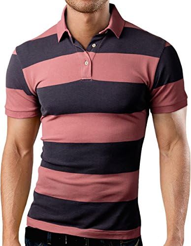 Slim Fit washed out Polo T-Shirt, salmon, XXL, LE300