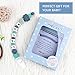 Personalized Pacifier Clip with Name, TYRY.HU BPA Free Silicone Pacifier Clip with Teething Beads for Baby Infant, Universally Fit All Pacifier Styles(Elephant, Grey)