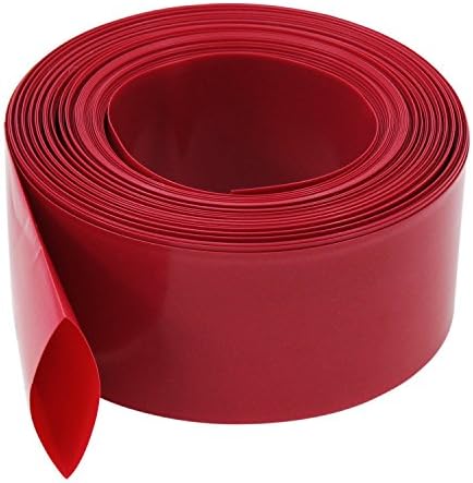 AuSL Flat PVC Heat Shrink Tubing 29.5MM Width Battery Wrap for 1 x 18650 Battery