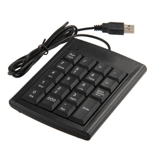 USB Keypad - SODIAL(R)USB Keypad with 19 keys Keypad Keyboard for Laptop Notebook