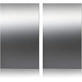 Funrous 2 Pcs 2 Pcs 304 Stainless Steel Sheet | 12 x 6 x 0.018 Inch, Metal Sheet for Crafting, Not Magnetic Flat Sheets, Kitchen DIY Craft Making, Smooth Surface Finish