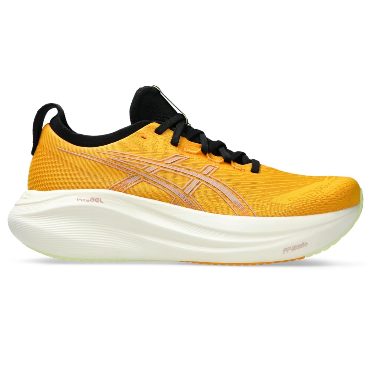 ASICS Men's Gel-Nimbus 27 Running Shoes, 10.5, Amber/Neutral Pink Image