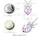 Angelady Gemstone Created Infinity Pendant Necklace Gifts for Women Girls Crystal from Swarovski ， Princess Crown Necklace Graduation Present