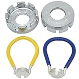 JooFn Bike Spoke Tool Bicycle Spoke Wrench Cycling Pocket Tools 6 in one Bike Rim Correct Kit 2 Pair