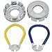 JooFn Bike Spoke Tool Bicycle Spoke Wrench Cycling Pocket Tools 6 in one Bike Rim Correct Kit 2 Pair