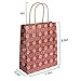 Christmas Kraft Gift Bags, Muscccm 24 Pack of Christmas Goody Bags with Assorted Christmas Prints for Kraft Bags, Xmas Gift Bags, School Classrooms and Party Favors