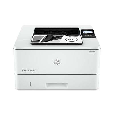 HP Laserjet Pro 4001n Black & White Printer, Print, Fast speeds, Easy Setup, Mobile Printing, Advanced Security, USB, Ethernet Connection, Best-for-Office