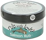 Rub with Love Salmon Rub Seasoning (3.5 oz.) All-Natural Herbs and Spices | Classic Dry Rub for Fish, Chicken, Pork, or Steak | Rich, Smoky Flavor