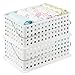 InterDesign 14 by 9 by 5-Inch Basic Basket, Medium, White