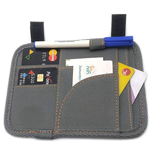 Four-level pockets Car Sun Visor Organizer Storage Bag Holder CD Case Card Pocket Pouch