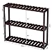 SONGMICS Bamboo Bathroom Shelf, 3-Tier Adjustable Plants Rack, Wall-Mounted or Stand, in the Living Room, Balcony, Kitchen, 5.9 x 23.6 x 21.3 Inches, Brown UBCB13Z