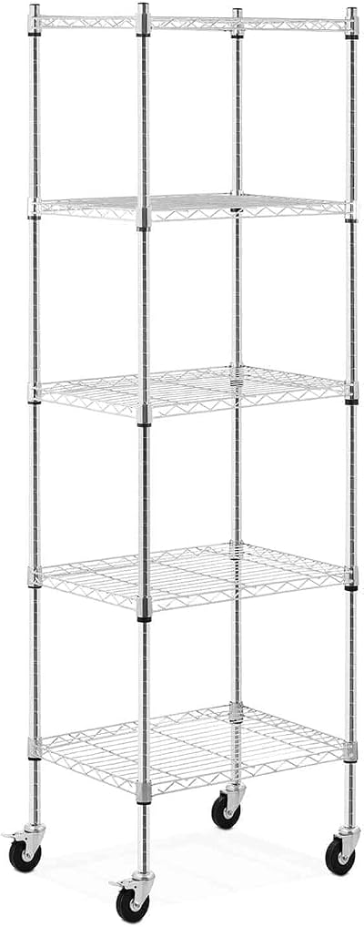 Royal Catering RCMR-1800P50 Metal Shelf 60x45x190cm 50kg 5 Shelves Boltless 4