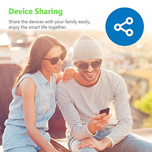 Smart Plug with Night Light, 2 Pack MXQ WiFi Mini Smart Outlet Socket