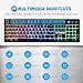 VicTsing RGB Backlit Wired Gaming Keyboard, Mechanical Feeling Gaming Keyboard with Anti-ghosting,12 Multimedia Keys, Spill-Resistant Design for PC/Laptop/Desktop, Blackthumb 3