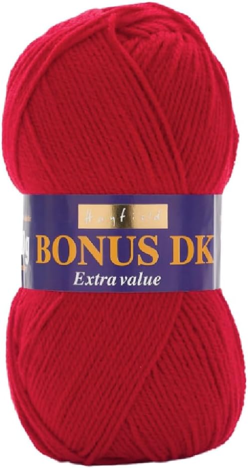 Sirdar Hayfield Bonus DK Double Knitting Signal Red 100g