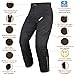 HWK Mens Black Textile Breathable Waterproof CE Armoured Motorbike Overpants Motorcycle Trousers/Pants - 1 year Guarantee Waist34''-36'' Inseam34''